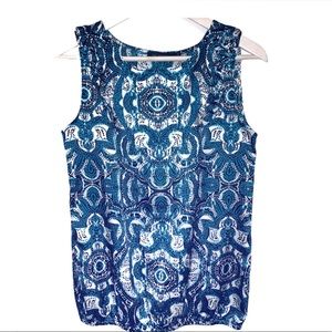 EUC The Limited Abstract Print Tank Top Blouse